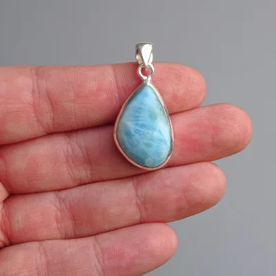 Larimar přívěšek top kvalita 5,2g, Dominikánská republika