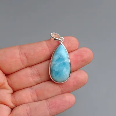 Larimar přívěšek top kvalita 9,2g, Dominikánská republika Larimar přívěšek top kvalita 9,2g, Dominikánská republika