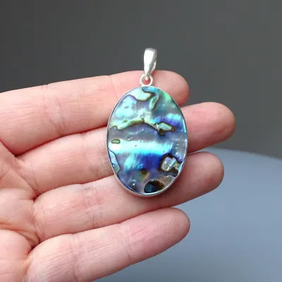 Abalone/Paua mušle přívěsek 14,6g, Nový Zéland