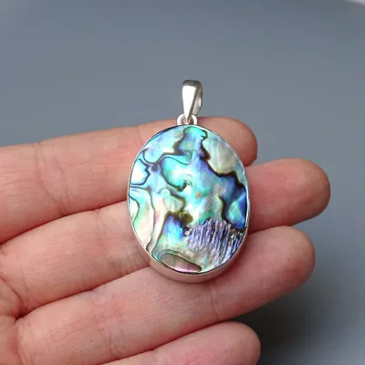 Abalone/Paua mušle přívěsek 12,9g, Nový Zéland