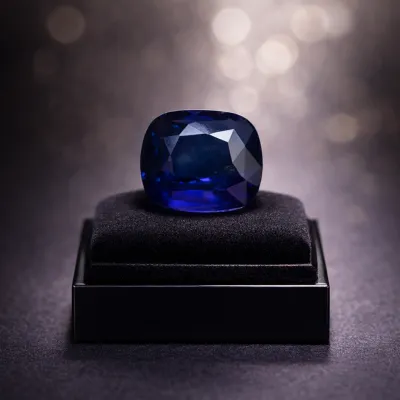 Safír modrý 3,42 ct Srí Lanka, certifikát CGL (Ceylon Gem Lab) člen asociace GIA